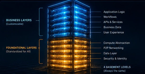 Layered Jungle Computing tower model